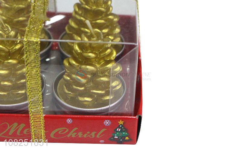 New arrival golden christmas candles home scented candles