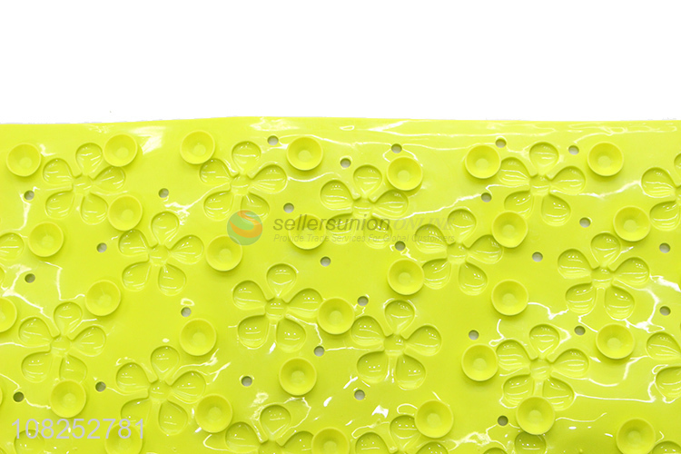 Hot sale anti-bacterial ant-slip pvc flower bathtub mat bathroom mat