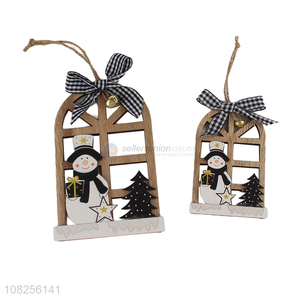 Hot selling Xmas decoration hanging wooden Christmas tree ornament