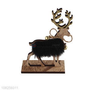 High quality wooden Christmas reindeer ornaments table decorations