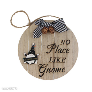 Factory price rustic Christmas wooden decor sign Xmas tree ornament