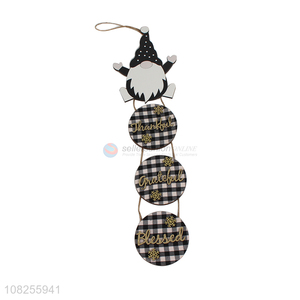 Good quality Christmas wooden hanging ornament for holiday farmhouse