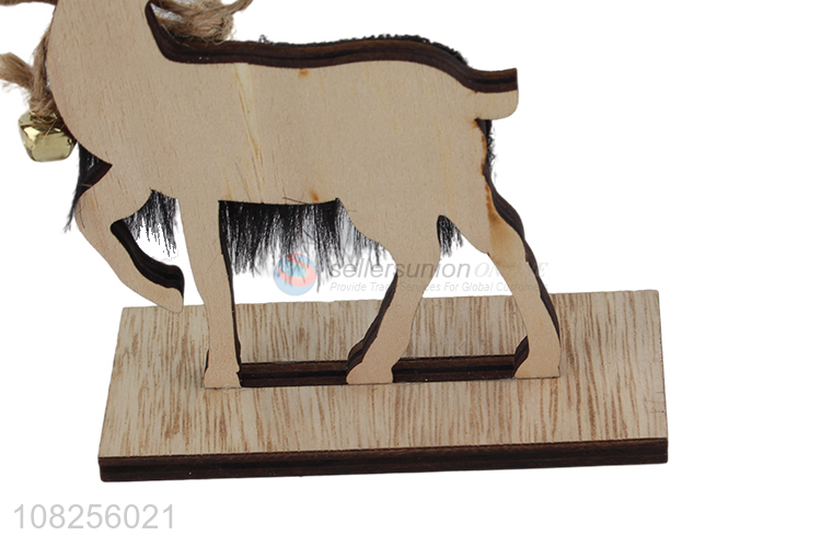 Hot selling Christmas tabletop decoration wooden reindeer ornaments