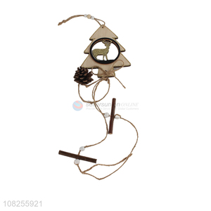 Popular product Christmas hanging ornaments rustic wooden cutout