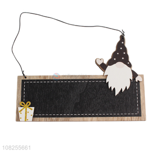 Hot selling Christmas decoration hanging wooden chalkboard blackboard