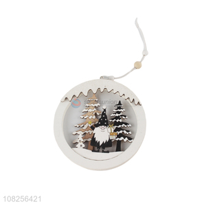 Yiwu wholesale creative wooden pendant for christmas party