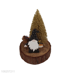 Online supply mini christmas tree party wooden decoration