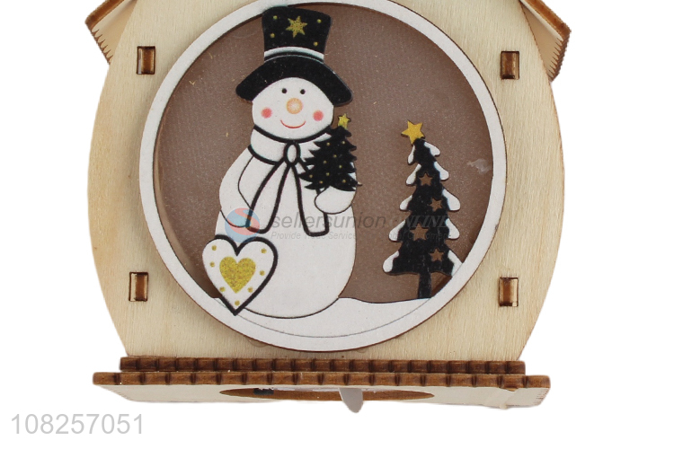 New products creative wooden pendant christmas crafts