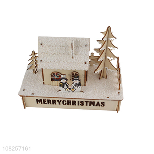 Online wholesale creative wooden crafts christmas ornament