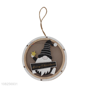 Hot sale cartoon christmas decoration wooden brand