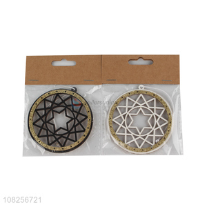 Low price creative wooden pendant festival decoration