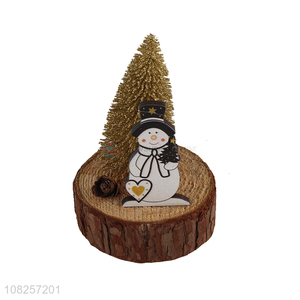 China supplier wooden ornament home christmas crafts