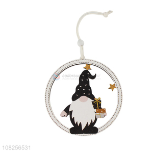 Good quality creative wood carving santa claus pendant