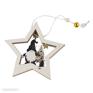 China wholesale wooden pendant christmas party decoration