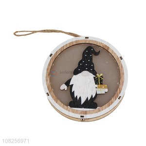 Wholesale wooden pendant christmas party decoration