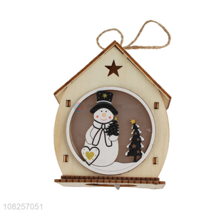 New products creative wooden pendant christmas crafts