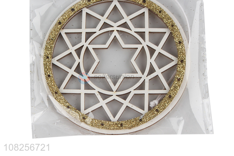 Low price creative wooden pendant festival decoration