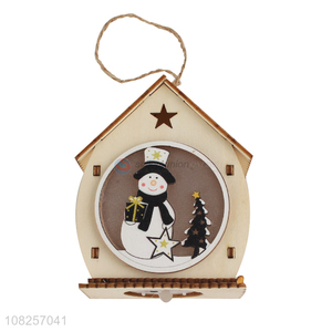Factory wholesale wooden christmas pendant for party