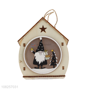 Yiwu market wooden pendant christmas crafts decoration