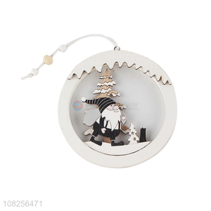 Yiwu market wood carving pendant christmas party pendant