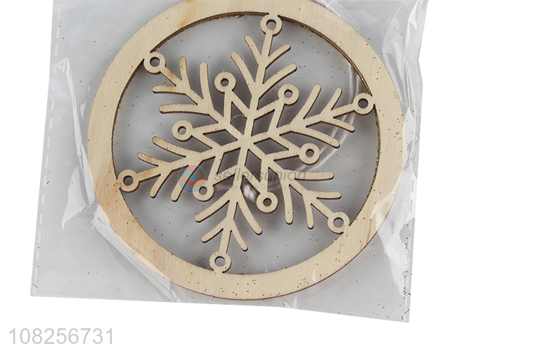 Yiwu market creative wooden pendant for christmas