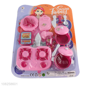 Hot items plastic kitchen dinnerware toys pretend play set toys