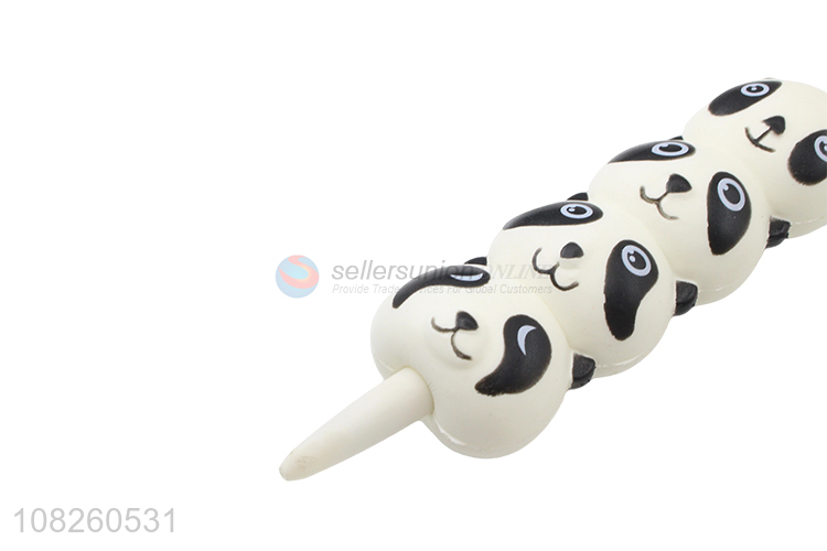 Yiwu supplier cartoon panda vent toy pen ballpoint pen