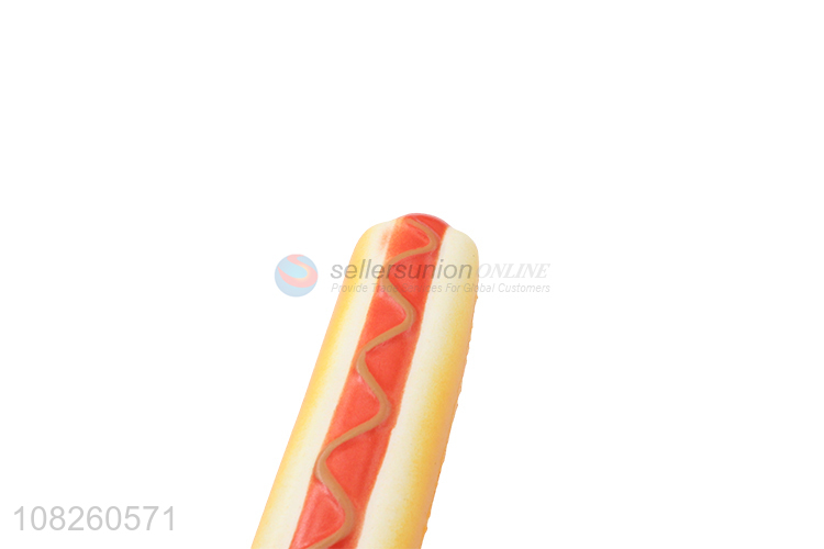 Wholesale price cartoon hotdog vent toy signing pen