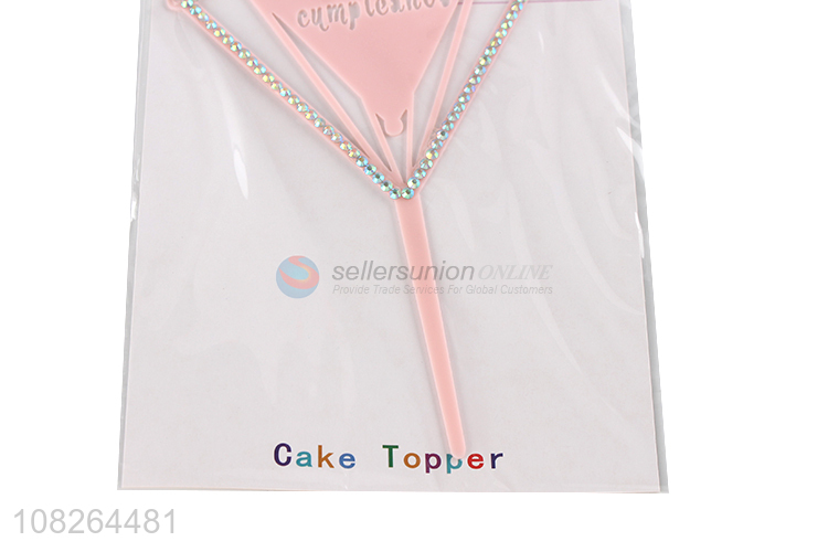 China factory plastic cake decoration cake topper for sale