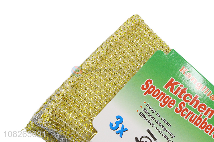 Hot Products 3 Pieces Scouring Pad Best Kitchen Scrubber