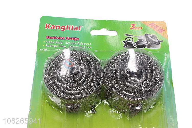 Hot Selling Steel Wire Ball With Cleaning Sponge Set