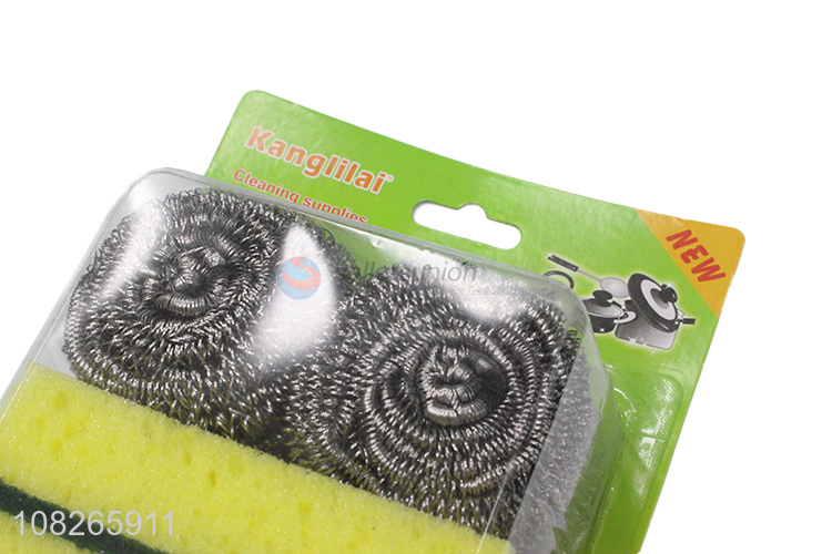 Low Price Cleaning Ball And Scouring Pad Set For Kitchen