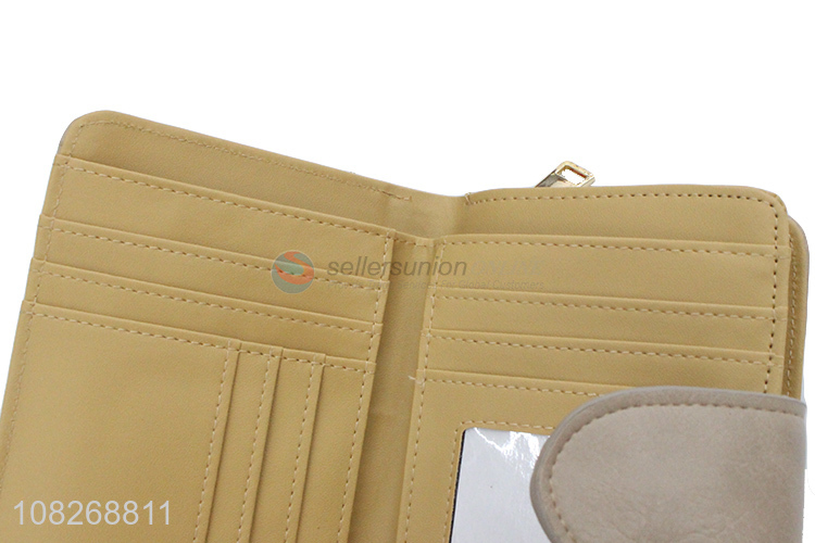 Factory price pu leather women wallets bifold wallet clutch wallet