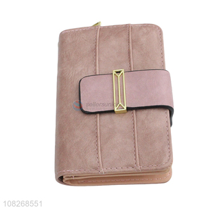 Online wholesale pu leather women wallets multi credit card holder