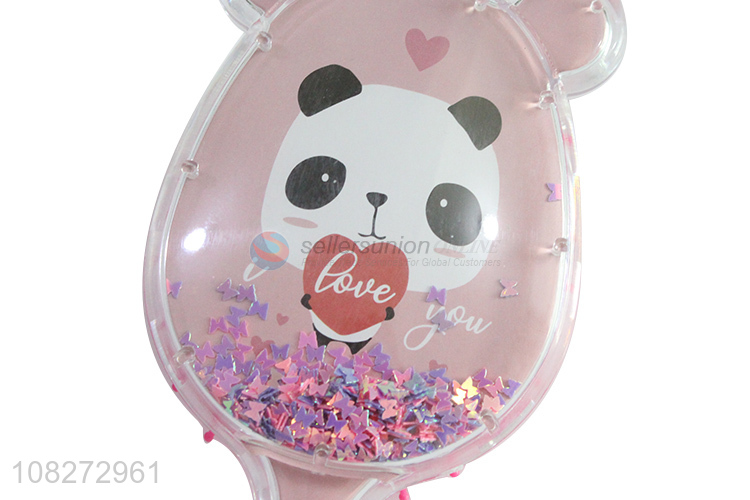 Top selling panda pattern hair comb hair brush wholesale