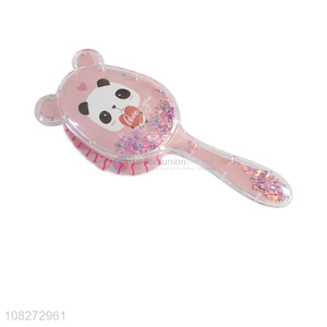 Top selling panda pattern hair comb hair brush wholesale