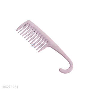 Good selling wide tooth salon hairdressing comb with hook