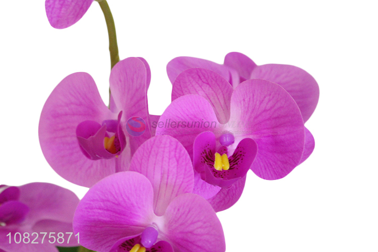 Good price realistic orchid flowers fake plants artificial potted flowers