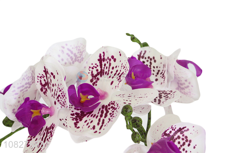 Yiwu market lifelike artificial flowers fake orchid flowers for decoration