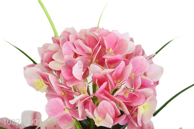 High quality artificial flowers fake flowers in pot for home decoration