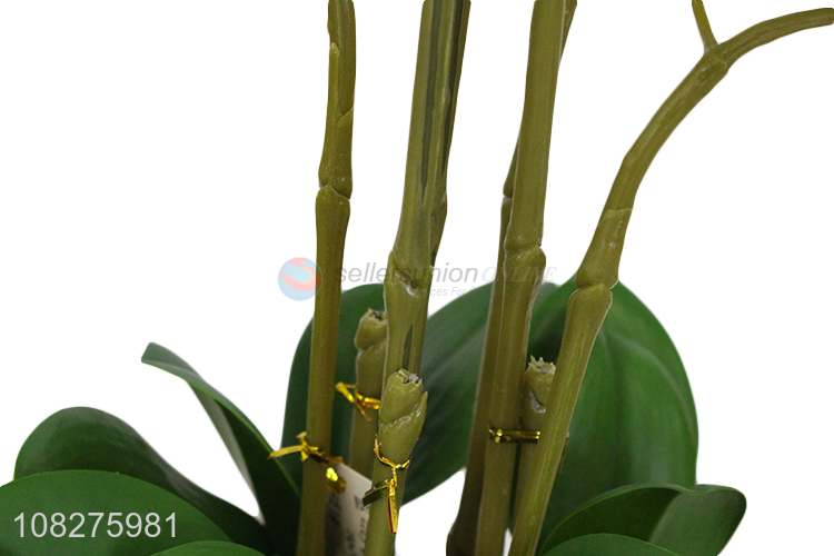 Best product decorative artificial orchid flowers lifelike flowers in pots