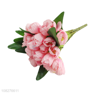 High quality pink waterproof natural artificial flowers