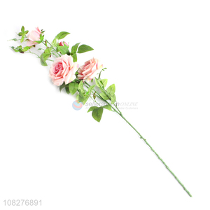 Latest design pink art artificial flower fake flower for sale