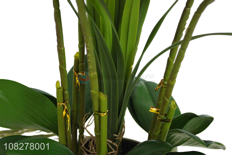 Wholesale price artificial orchid plastic bonsai for garden