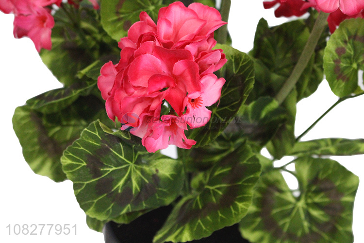 Wholesale price artificial begonia ornament floor-standing bonsai