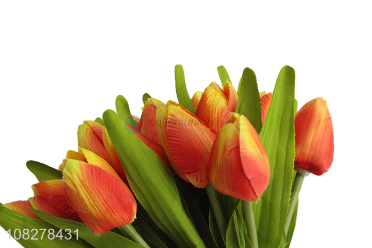 Yiwu Supplier Decorative Bouquet Mini Tulips Artificial Flower