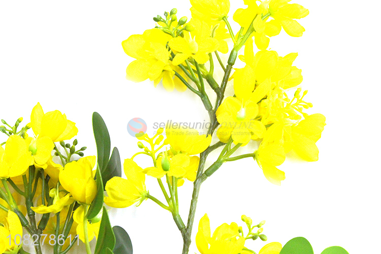 New products long branch rapeseed desktop artificial flower