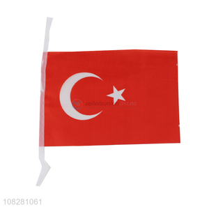 Hot selling turkish national flag sport activity flag car flag