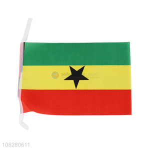 Yiwu market Ghana flag race event banner polyester flag