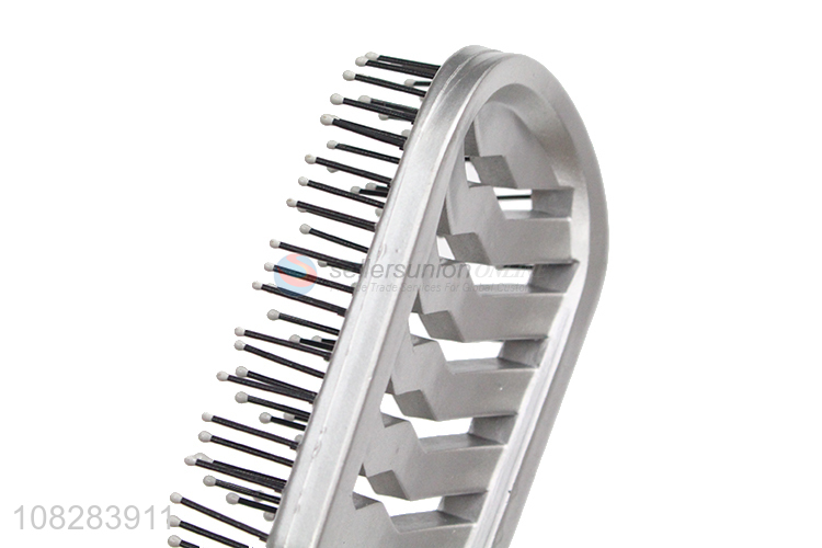 Best price silver non-slip handle hair comb for long hair